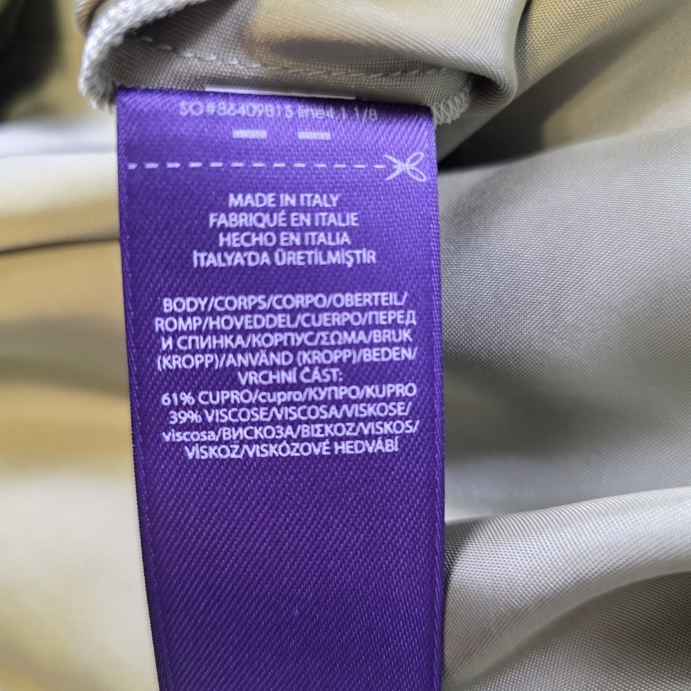 Ralph Lauren Purple Label Chilton Washed Satin Evening Dress Size 10 $3490 - Picture 7 of 15